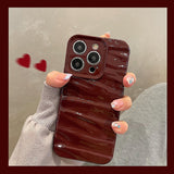 3D Water Ripple Pattern Shockproof Compatible with iPhone Case