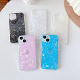 Bling Cute Glitter Marble Soft Compatible with iPhone Case