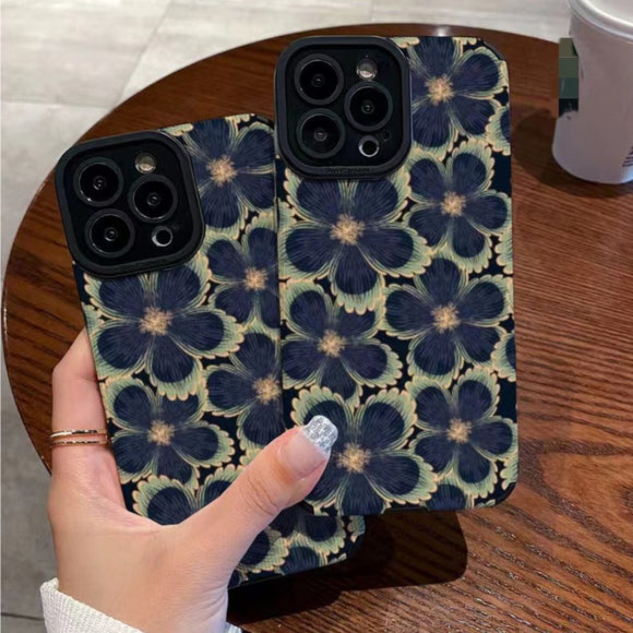 Flower Floral Shockproof Compatible with iPhone Case