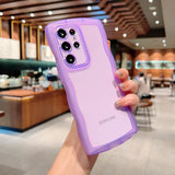 Cute Curly Wave Transparent Compatible with Samsung Case