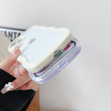 Cute Curly Wave Frame Shape Shockproof Soft Compatible with iPhone Case