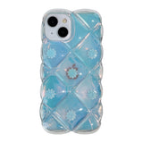 Luxury Laser 3D Flower Floral Clear Compatible with iPhone Case