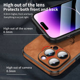 Luxury Deer Leather Compatible with iPhone Case