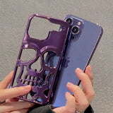 3D Hollow Callous Skull Compatible with iPhone Case