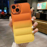 Gradient Color Down Jacket Compatible with iPhone Case