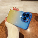 Gradient Rainbow Clear Compatible with iPhone Case