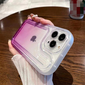 Cute Gradient Color Air Cushion Compatible with iPhone Case