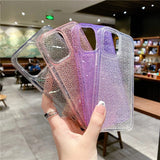 Glitter Bling Sparkling Diamond Crystal Clear Soft Silicone Compatible with iPhone Case