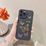 Laser Colorful Butterfly Compatible with iPhone Case