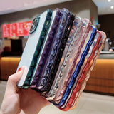 Curly Wave Frame Plating Compatible with iPhone Case