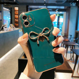 Love Heart Bowknot Compatible with iPhone Case
