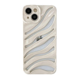 3D Hollow Water Ripple Wave Pattern Compatible with iPhone Case