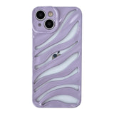 3D Hollow Water Ripple Wave Pattern Compatible with iPhone Case