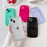 Oval Shape Round Camera Clear Compatible with iPhone Case