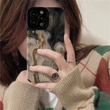 Watercolor Painting Soft Shockproof Compatible with iPhone Case
