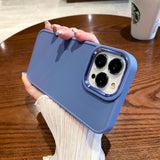 Plating TPU Metal Lens Compatible with iPhone Case