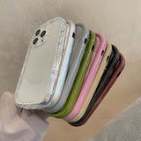 Cute Candy Color Oval Compatible with iPhone Case
