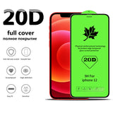20D Full Cover Tempered Glass Compatible with iPhone Screen Protectors