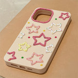 Cute Cartoon Star Silicone Soft Compatible with iPhone Case