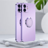 Matte Plating Stand Ring Compatible with iPhone Case