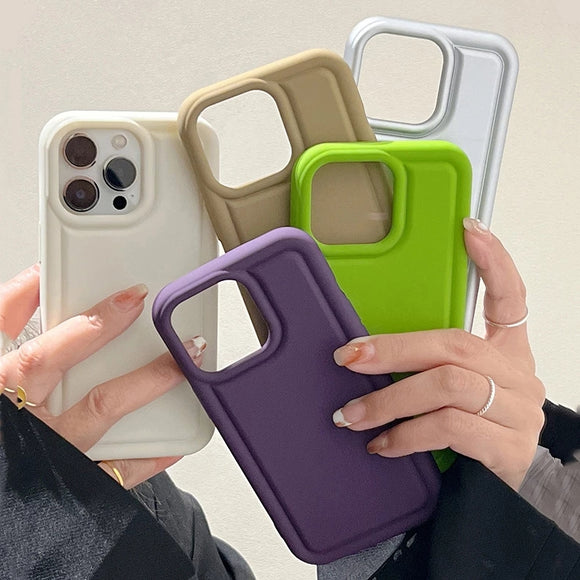 Matte TPU Bread Pattern Silicone Compatible with iPhone Case