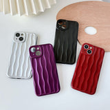 Water Ripple Wave Pattern Silicone Soft Compatible with iPhone Case