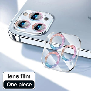 Glitter Clear Lens Protective Glass Compatible with iPhone Camera Protectors