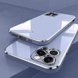 Luxury Square Plating Compatible with iPhone Case