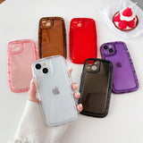 Oval Shape Clear Compatible with iPhone Case