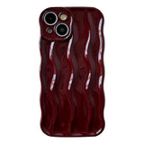Caseative Curly Water Ripple Wave Frame Pattern Compatible with iPhone Case