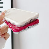Solid Color Wave Frame Compatible with iPhone Case