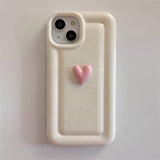 Cute Love Heart Soft Compatible with iPhone Case