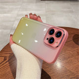 Gradient Rainbow Clear Compatible with iPhone Case