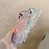 Love Heart Stars Painting Soft Silicone Compatible with iPhone Case