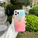 Gradient Color Contrast Color Compatible with iPhone Case