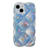 Luxury Laser 3D Love Heart Clear Compatible with iPhone Case