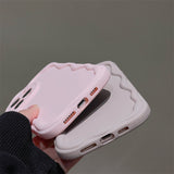 Curly Wavy Frame Candy Color Compatible with iPhone Case